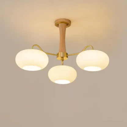 Valentina Vintage Metal Wood  Pendant Light Bedroom Living Room