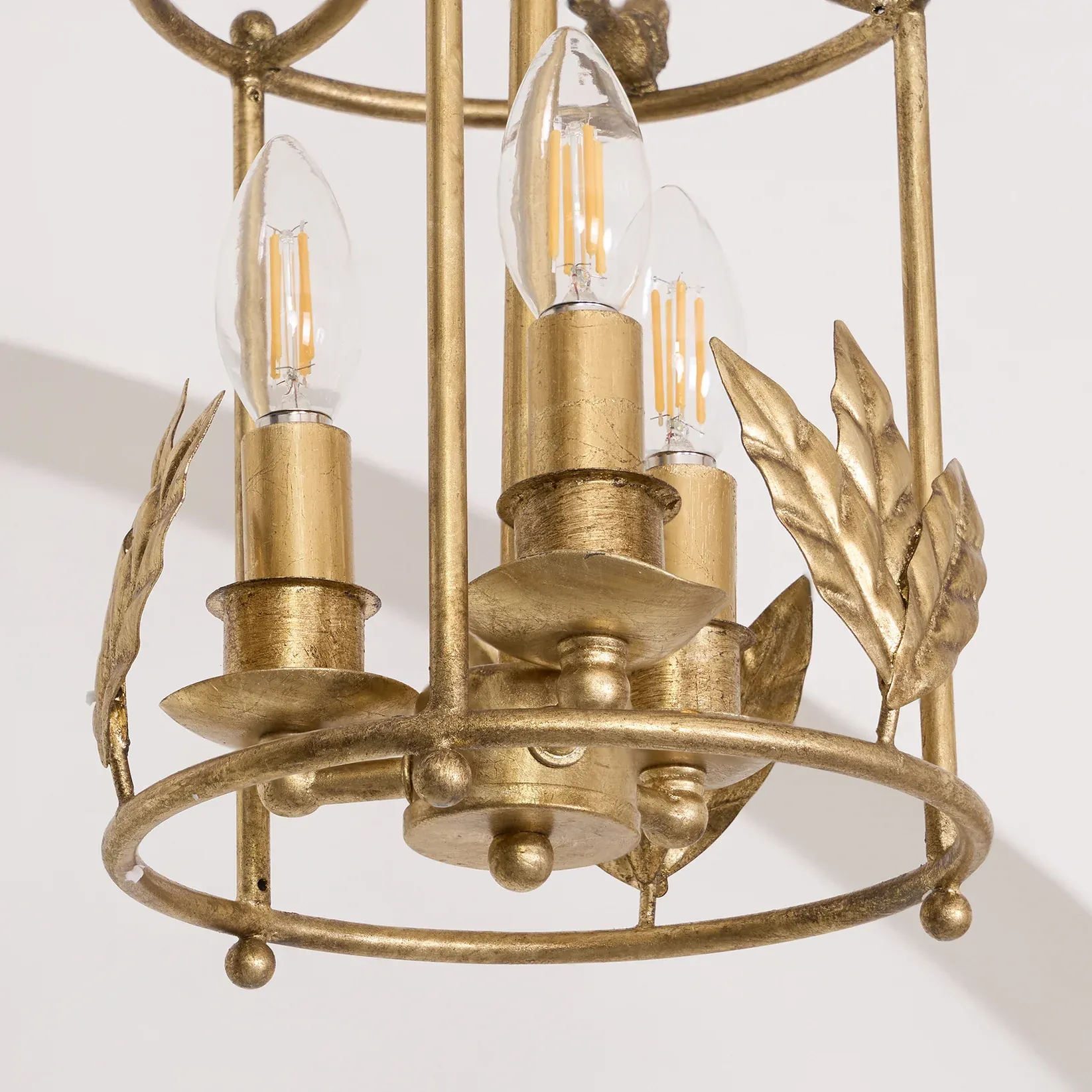 Alessio Vintage Metal Bronze Gold Pendant Light Dining Room Bedroom
