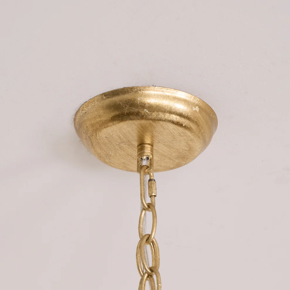 Alessio Vintage Metal Bronze Gold Pendant Light Dining Room Bedroom