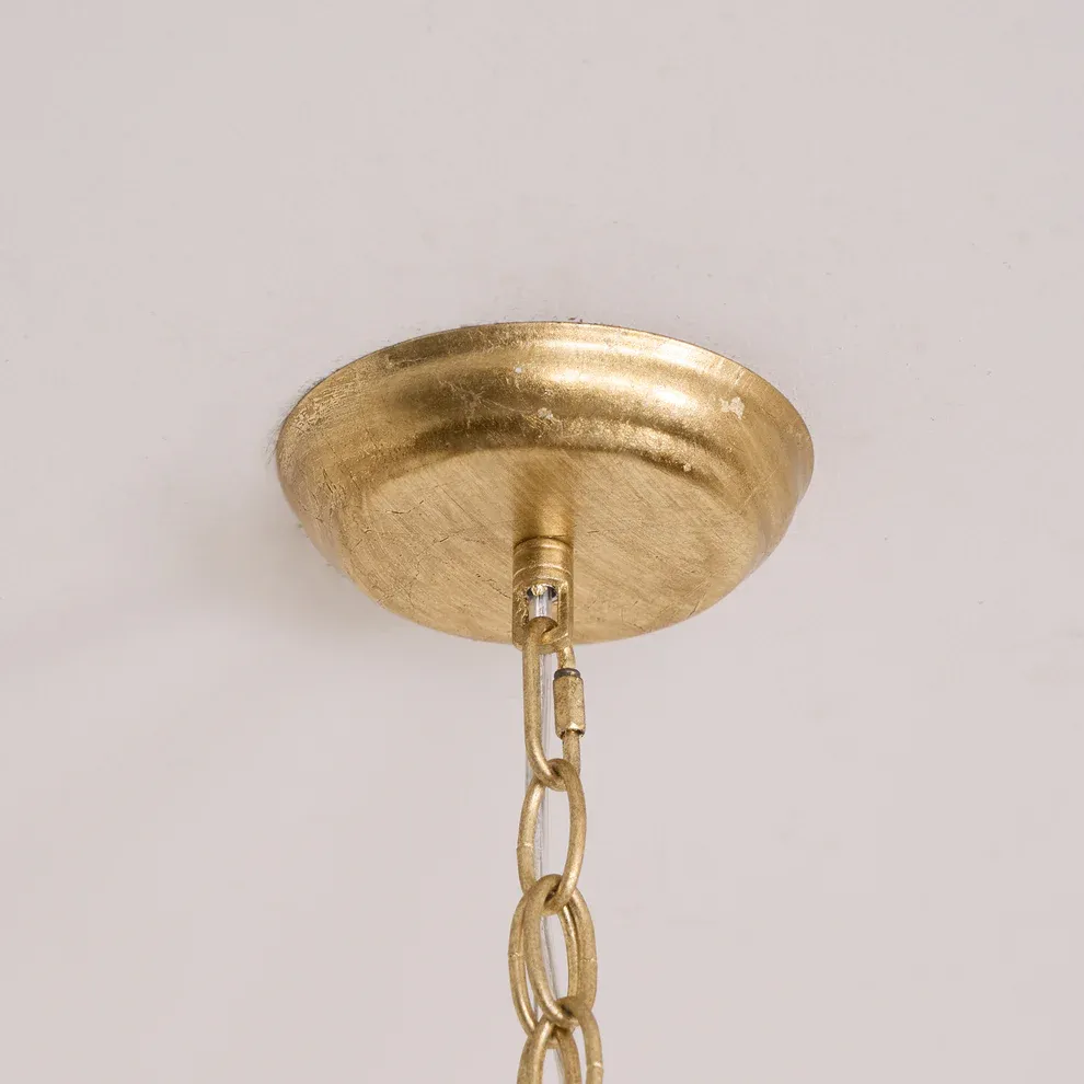 Alessio Vintage Metal Bronze Gold Pendant Light Dining Room Bedroom