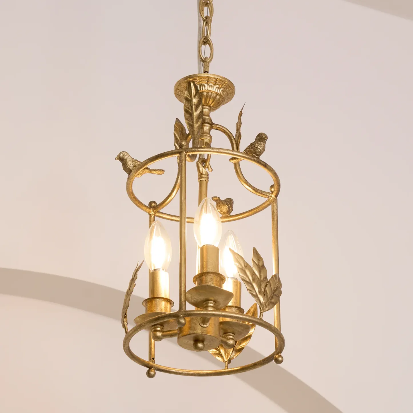 Alessio Vintage Metal Bronze Gold Pendant Light Dining Room Bedroom