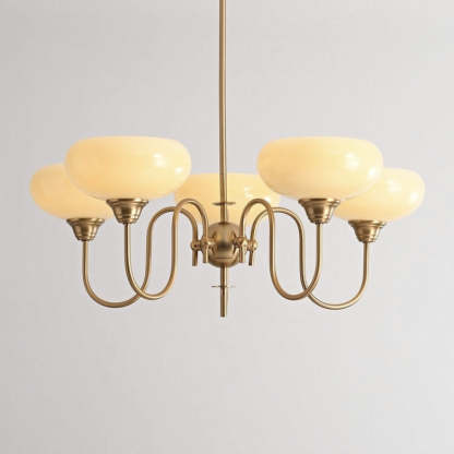 Nielsen Vintage LED Metal Glass Chandelier Living Room