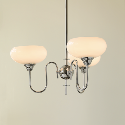 Nielsen Vintage LED Metal Glass Chandelier Living Room