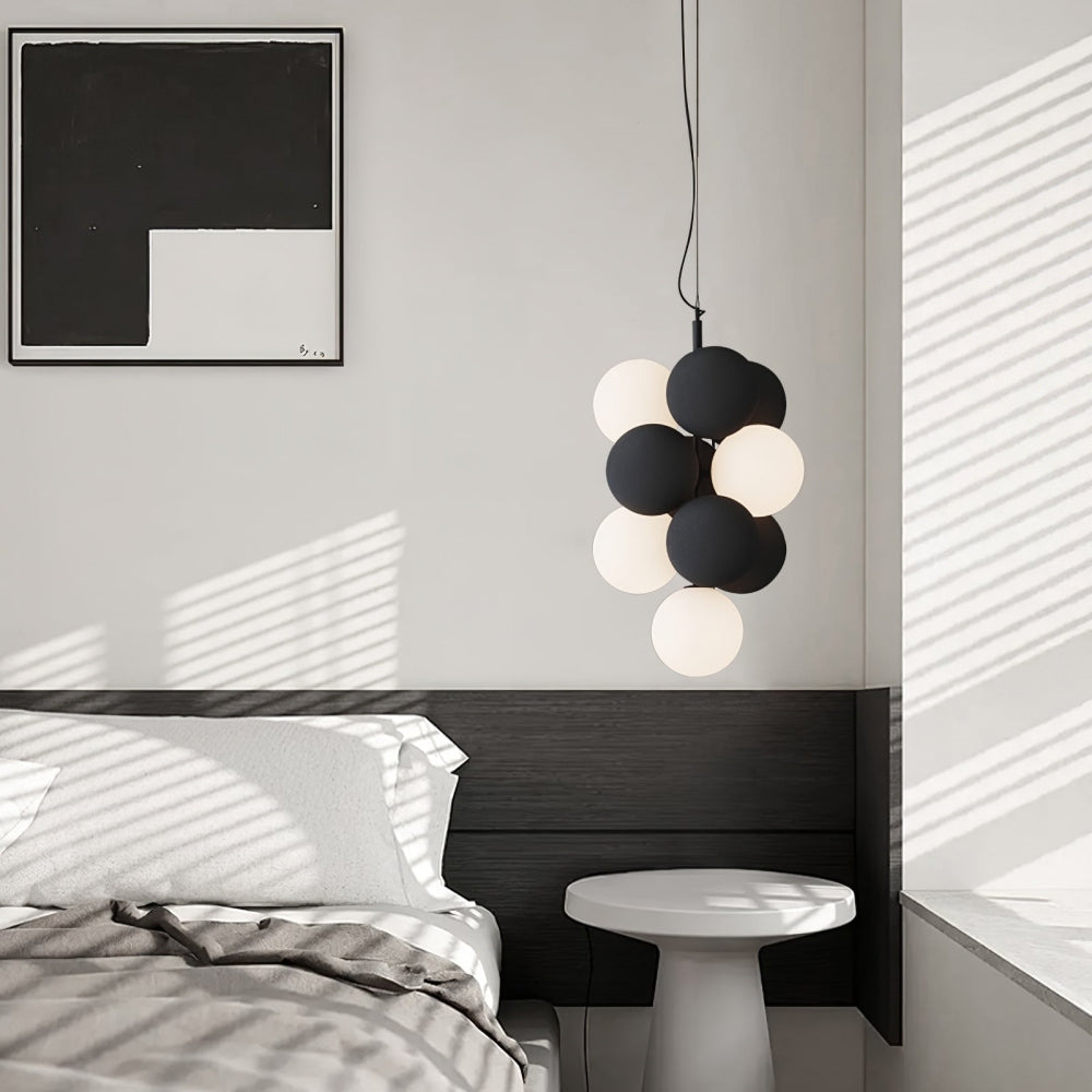 Morandi Nordic Bubble Pendant Light in Bedroom