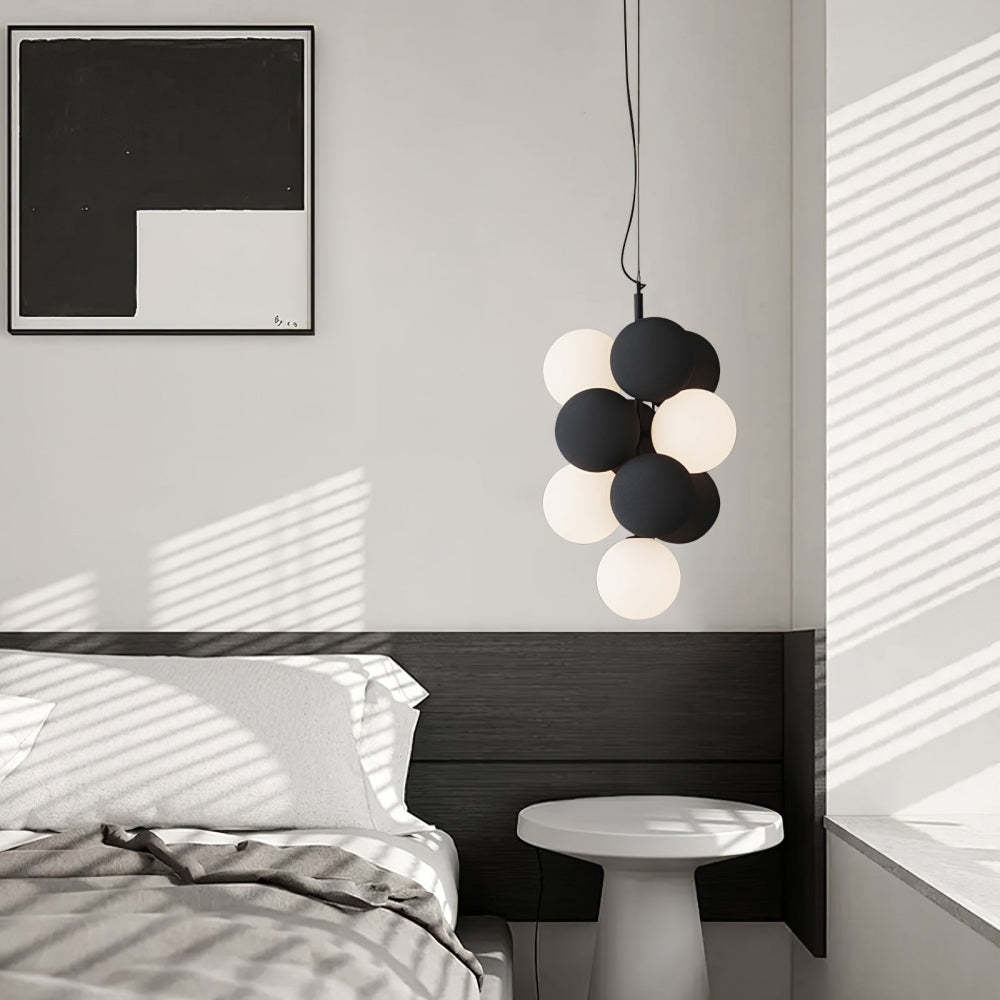 Morandi Nordic Bubble Pendant Light in Bedroom