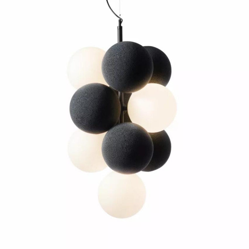 Morandi Bubble Pendant Light in Black and White