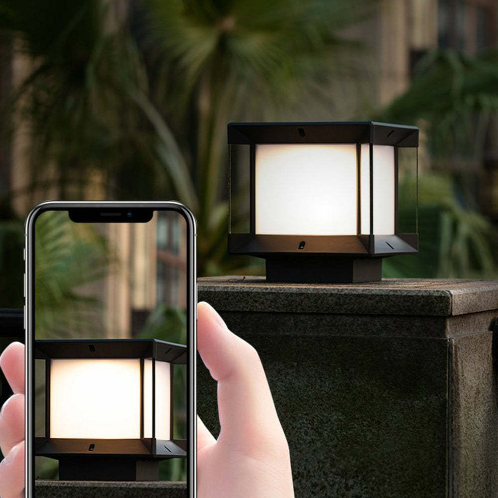 Taking a photo of Riley Modern Outdoor Lamp