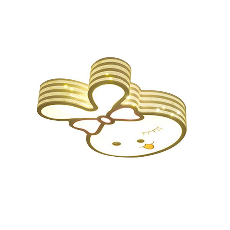 Freja rabbit-shaped flush mount ceiling light