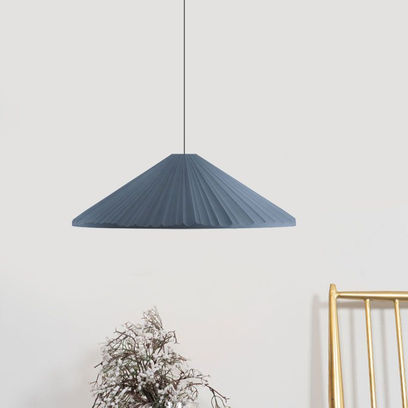 Blue Triangle Pendant Light. Modern Home Lighting.