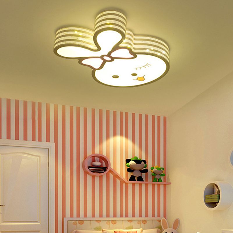 Freja rabbit-shaped ceiling light in children's bedroom
