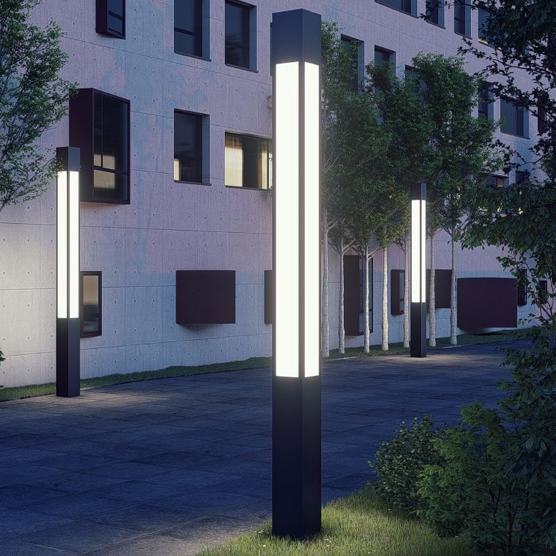 Pena Modern Outdoor Pathway Lights in a Courtyard