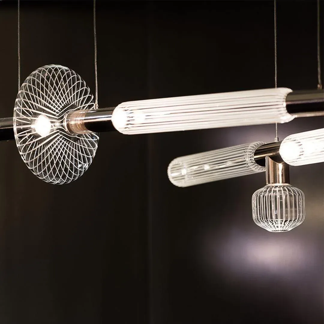 Alessio Vintage Metal Glass Pendant Light Bedroom Living Room