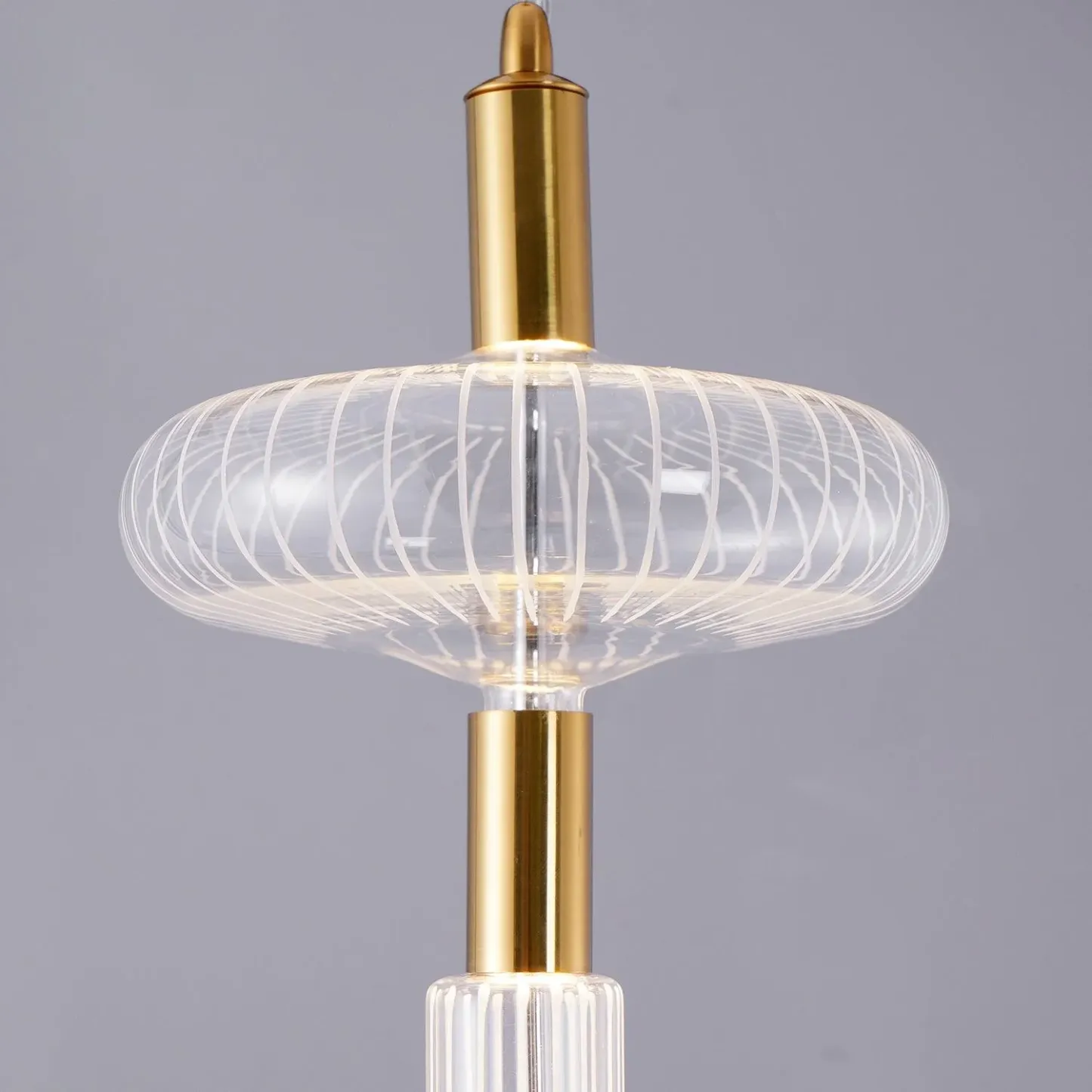 Alessio Vintage Metal Glass Pendant Light Bedroom Living Room