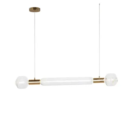 Alessio Vintage Metal Glass Pendant Light Bedroom Living Room