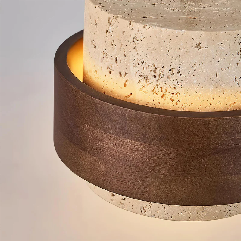 Zaid Modern Travertine Pendant Light