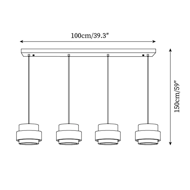 Zaid Modern Travertine Pendant Light