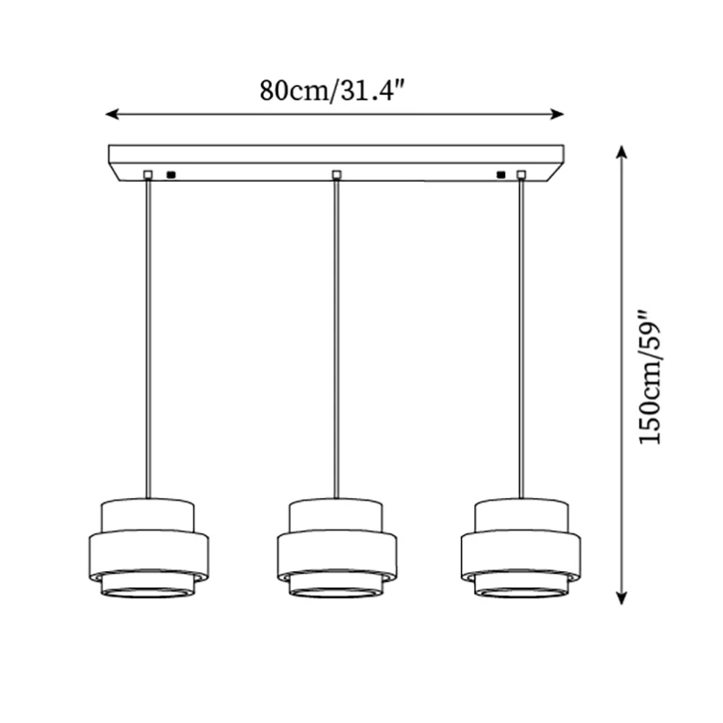 Zaid Modern Travertine Pendant Light
