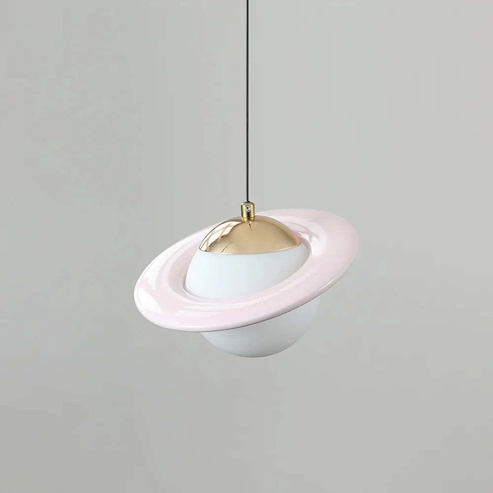 Morandi Creative Planet-Shaped Pendant Light - Pink