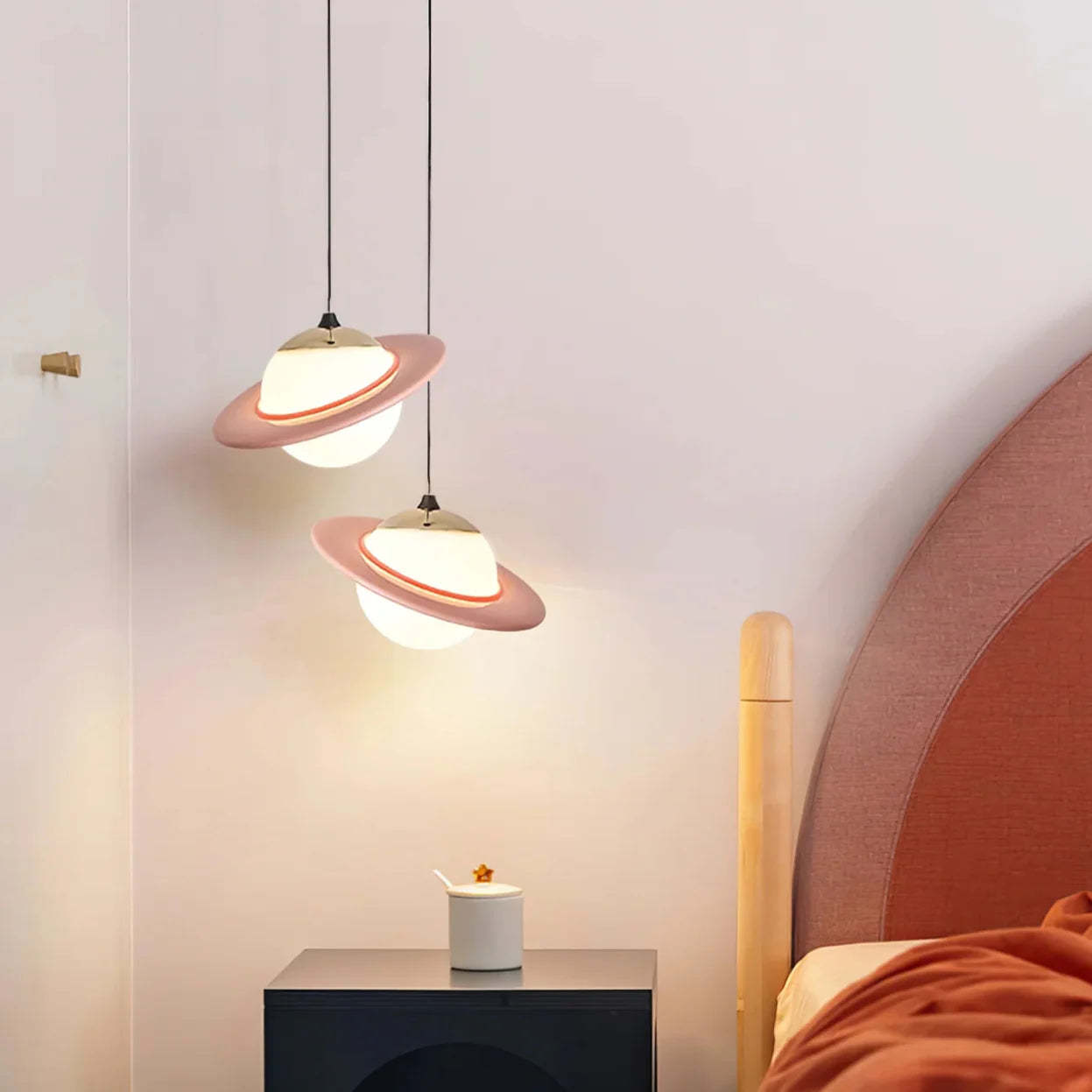 Morandi Pendant Lights, bedroom interior design