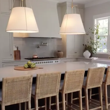 Alessio Vintage Special Metal Fabric Pendant Light Shades Dining Room