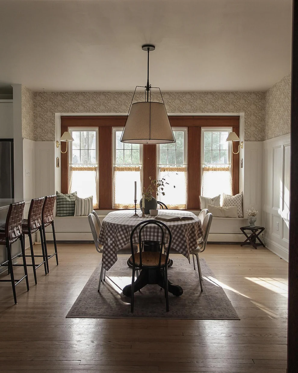 Alessio Vintage Special Metal Fabric Pendant Light Shades Dining Room