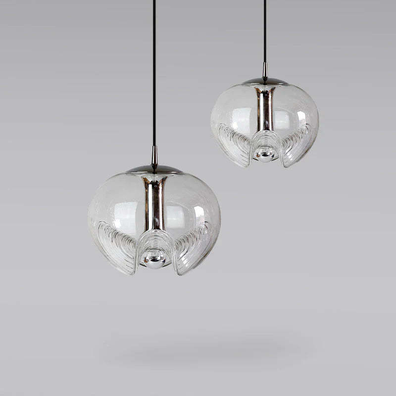 Clear glass Hailie design pendant lights, Lassola lighting
