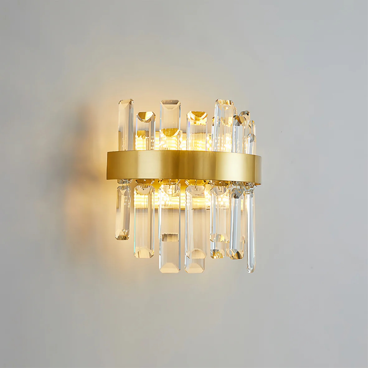 Herbert Classical Urban Crystal  Metal Wall Lamp Bedroom  Dining Room