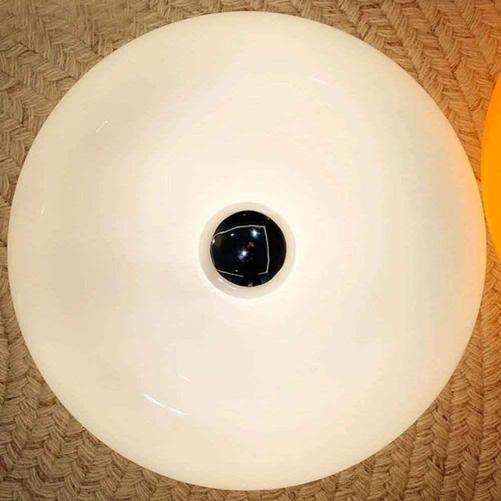 Nielsen Modern LED Glass Wall Lamp - Circular White Design