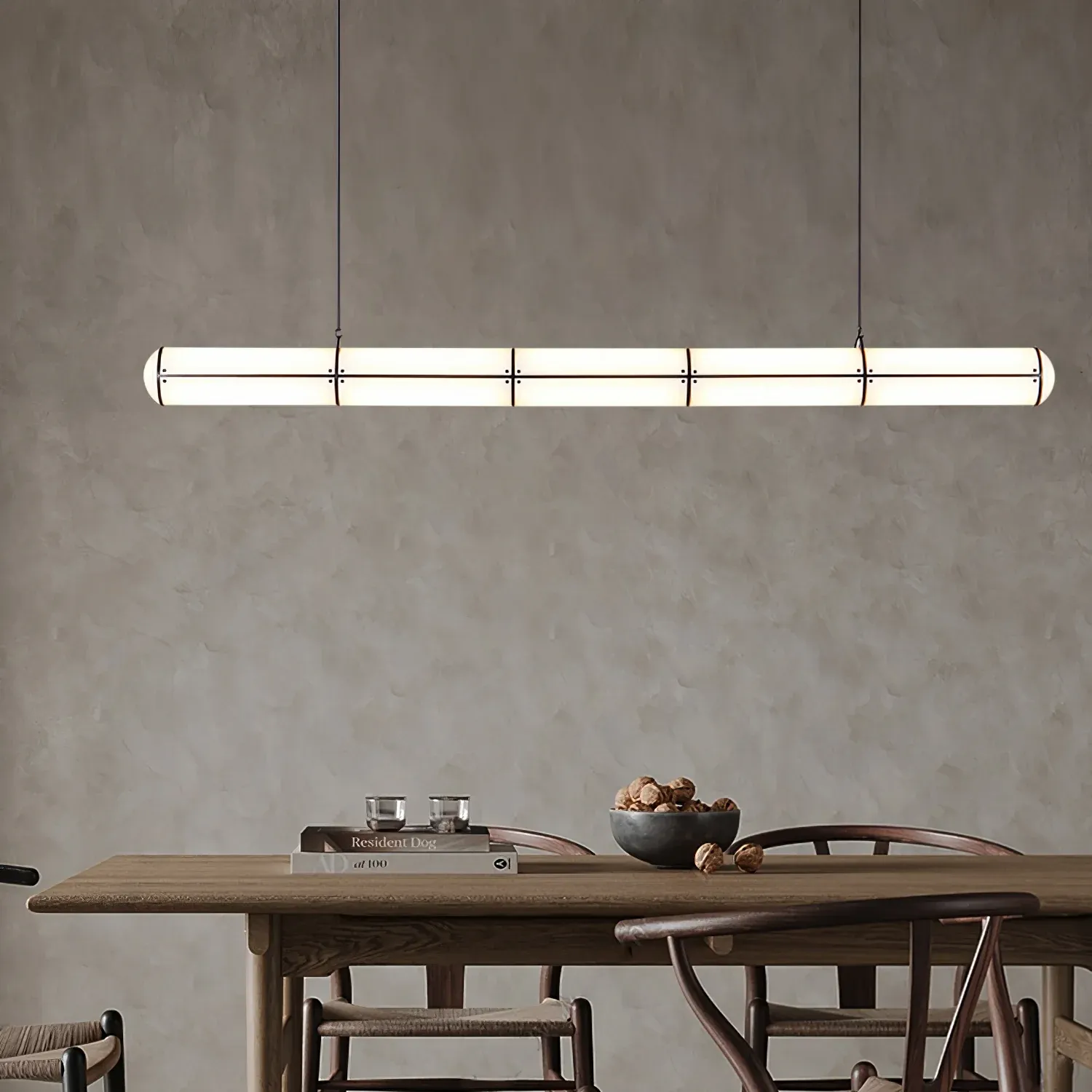Alessio Industrial Metal Acrylic Gold Black Pendant Light Bedroom Living Room