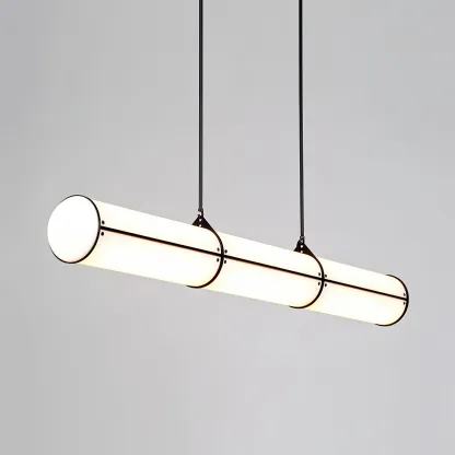 Alessio Industrial Metal Acrylic Gold Black Pendant Light Bedroom Living Room
