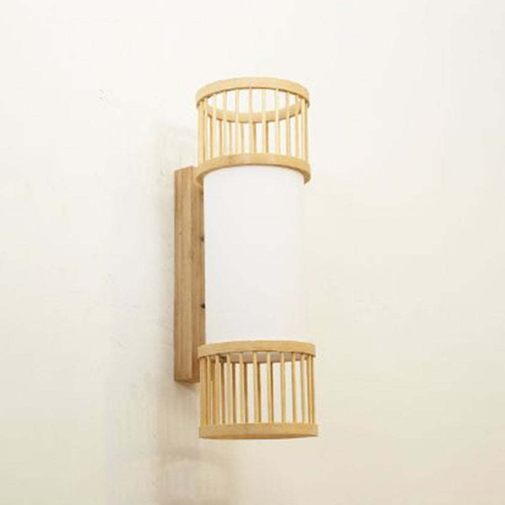 Ozawa rattan wall lamp - sustainable lighting.
