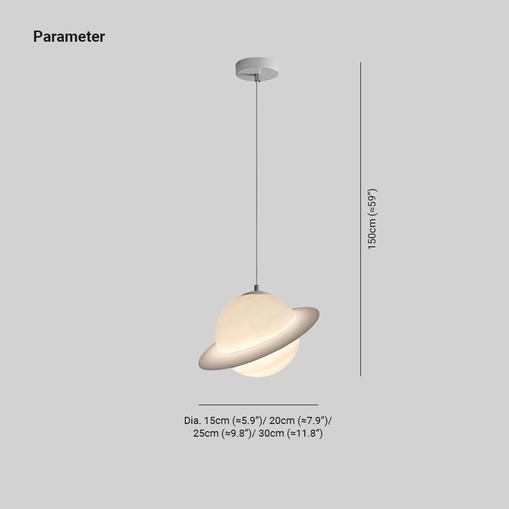 Hailie Jupiter Pendant Light, Dimensions and parameter