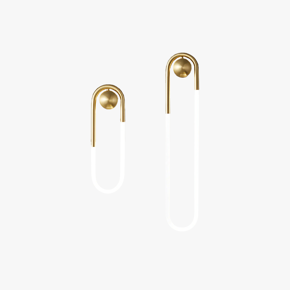 Meza Modern Wall Light - Gold Finish, LED, for Bedroom and Living Room