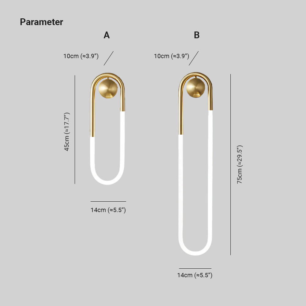 Meza Wall Light Dimensions - Indoor Lighting Fixture
