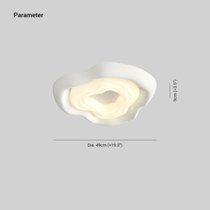 Quinn Roses Ceiling Lamp Detail - Size and Parameter