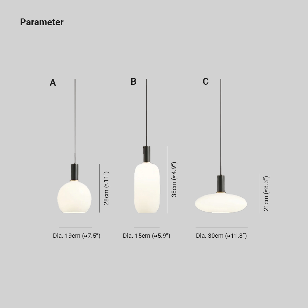 Hailie Pendant Light Dimensions and Details