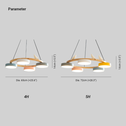 Morandi Modern Metal Wood Resin Acrylic Pendant Light Dining Room Bedroom