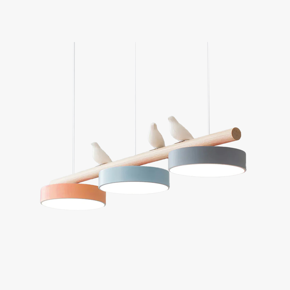 Morandi Modern Metal Wood Resin Acrylic Pendant Light Dining Room Bedroom