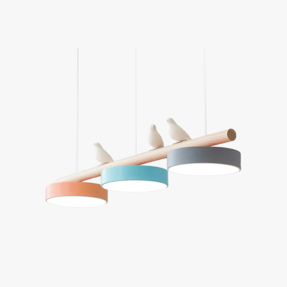 Morandi Modern Metal Wood Resin Acrylic Pendant Light Dining Room Bedroom