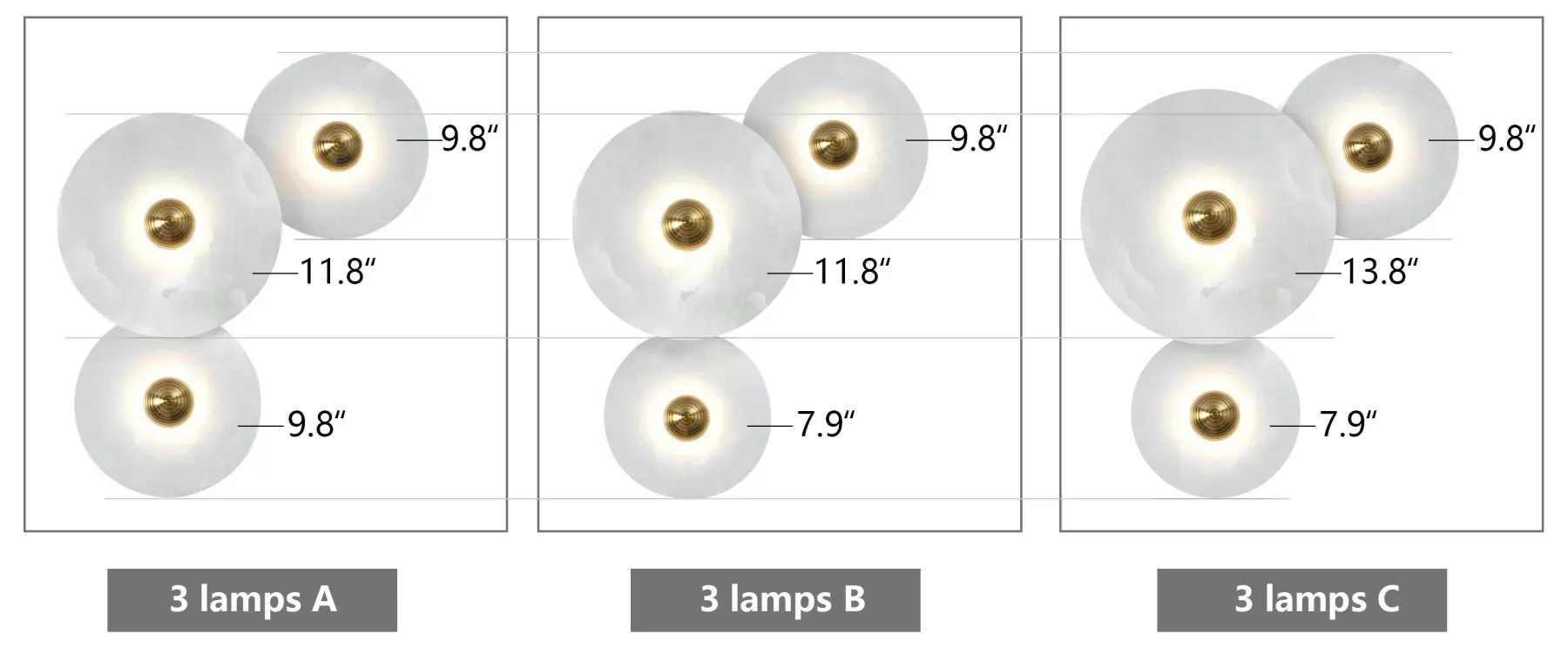 Jade Modern Metal  Alabaster Wall Lamp Dining Room Bedroom