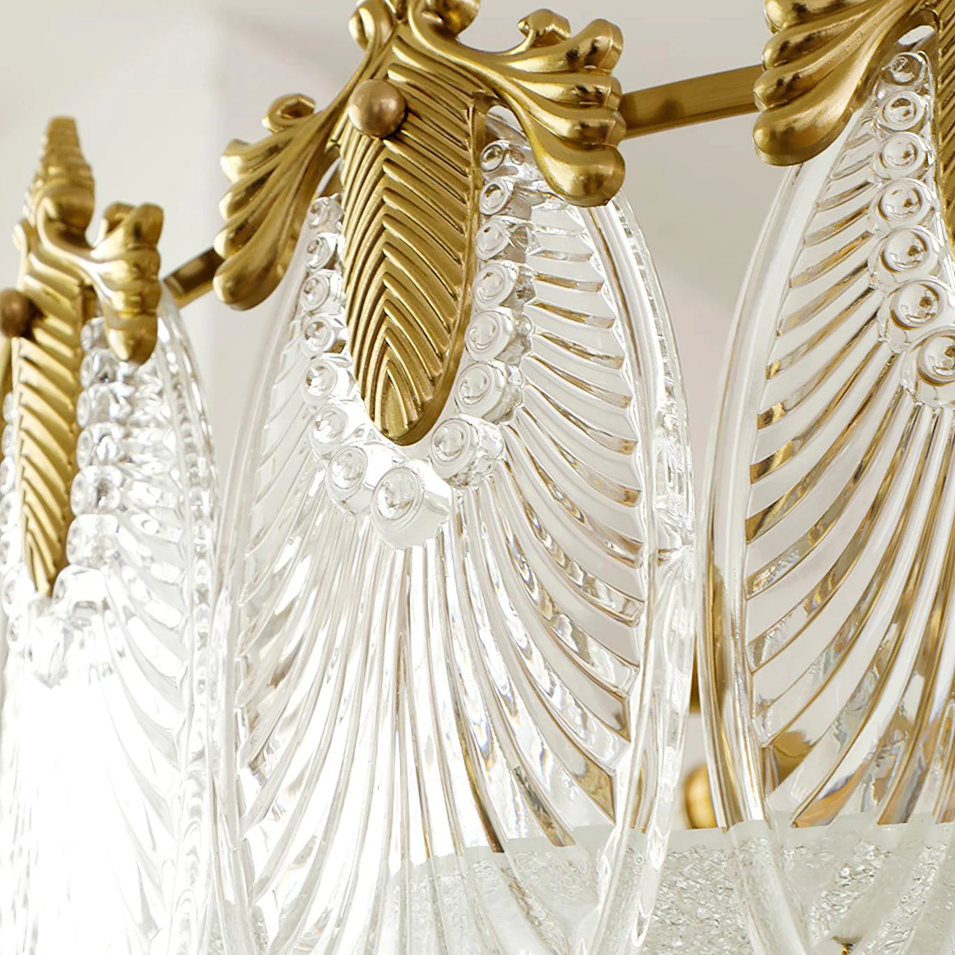 Alessio Vintage Luxury Glass Round Chandelier Living Dining Room