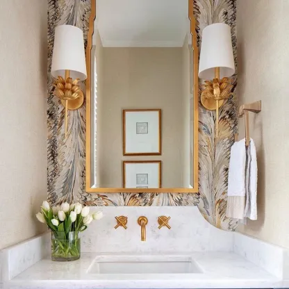 Alessio Vintage Antique Metal Fabric Wall Light Shades Bathroom Bedroom