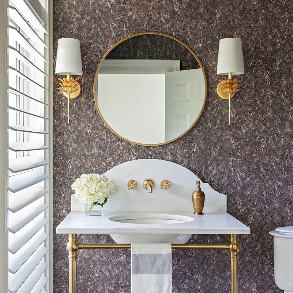 Alessio Vintage Antique Metal Fabric Wall Light Shades Bathroom Bedroom