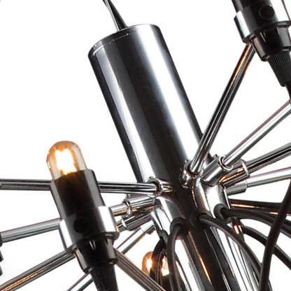 Alessio Retro Metal Chandelier with LED light bulbs