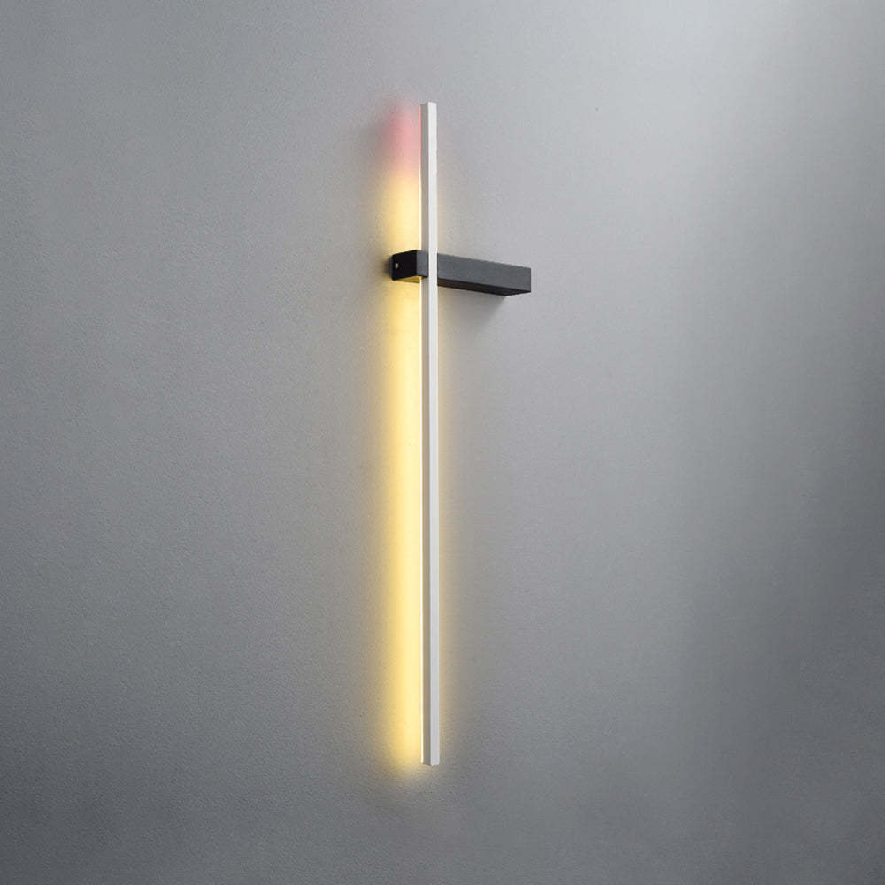 Modern Edge Wall Lamp on Gray Wall
