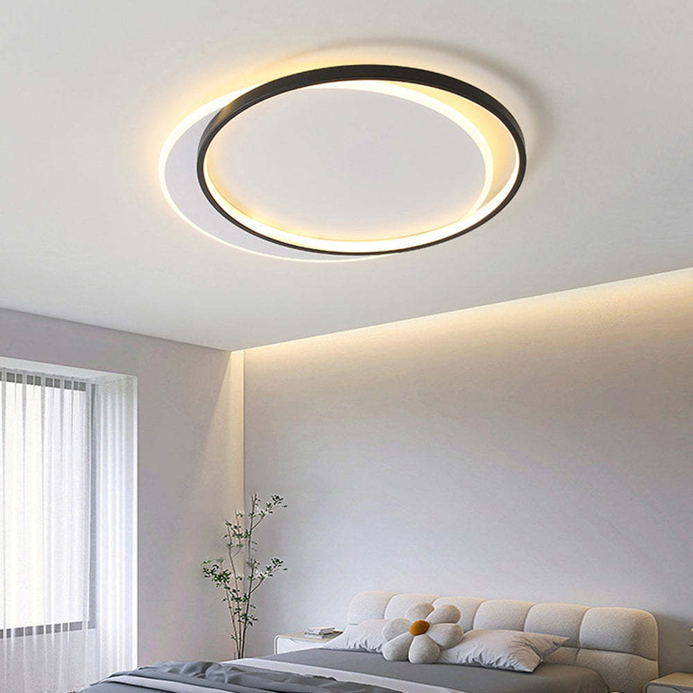 Quinn round ceiling light in bedroom