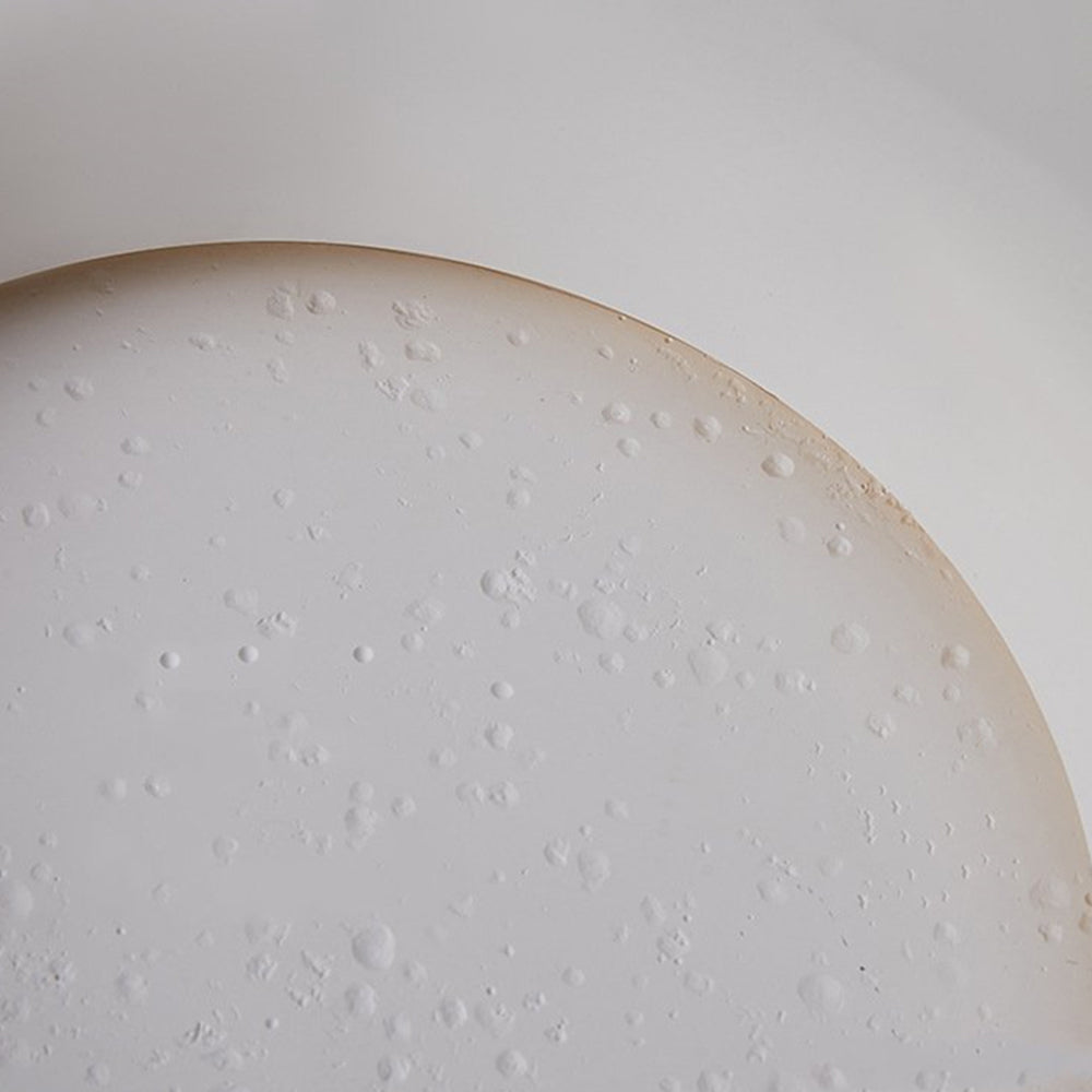 Close up of Elif Moon Wall Lamp gypsum texture Elif Decorative Moon Metal Gypsum Wall Lamp