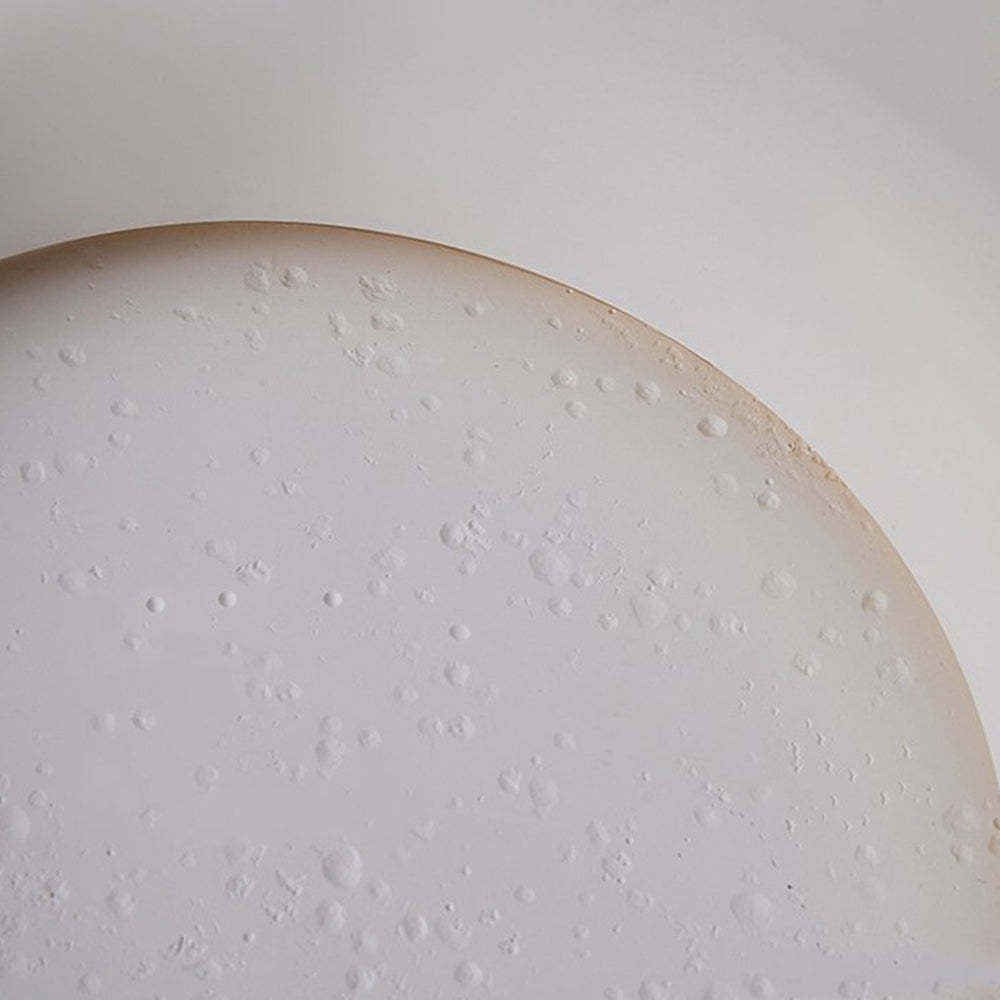 Close up of Elif Moon Wall Lamp gypsum texture Elif Decorative Moon Metal Gypsum Wall Lamp