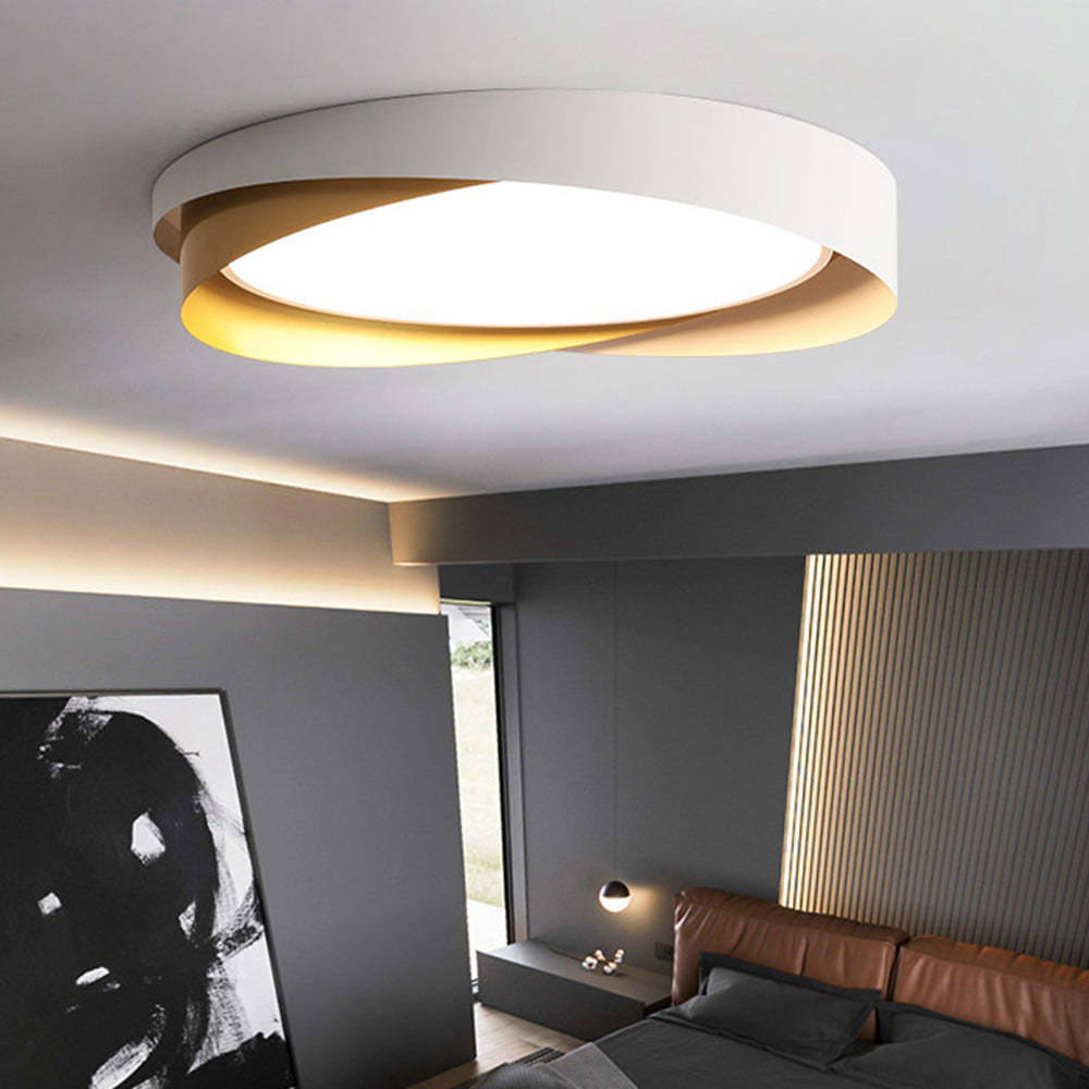 Quinn flush mount ceiling light in bedroom