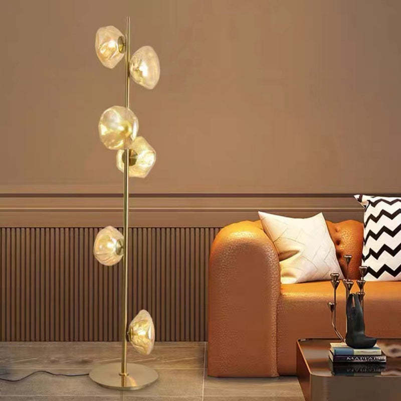 Byers Flower Floor Lamp - Gold Finish